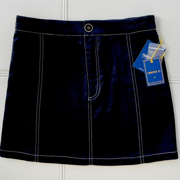 NWT! ZARA High-Waist A-Skirt Mini Skirt in Black Size Small - Picture 5 of 9